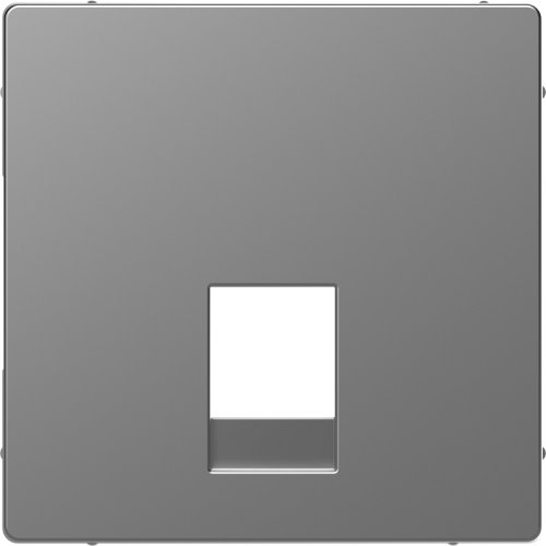 Лицевая панель Schneider Electric Merten D-Life для 1-м. розетки RJ11 сталь картинка